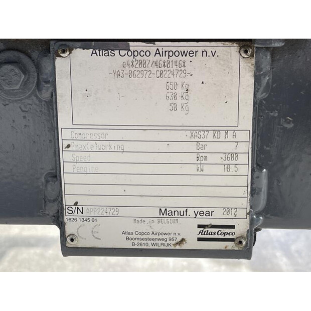 2012 Atlas-Copco XAS 37 KD-46014614