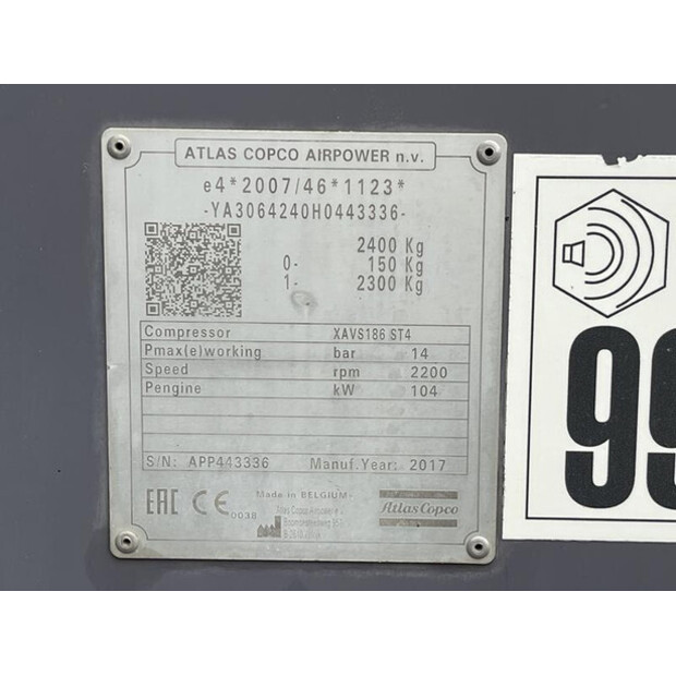 2017 Atlas-Copco XAVS 186-46015316