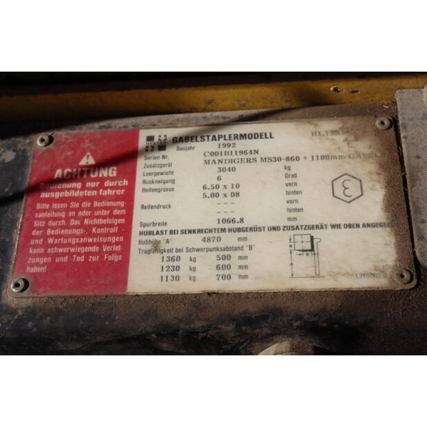 1992 Hyster H1.75X-46017687