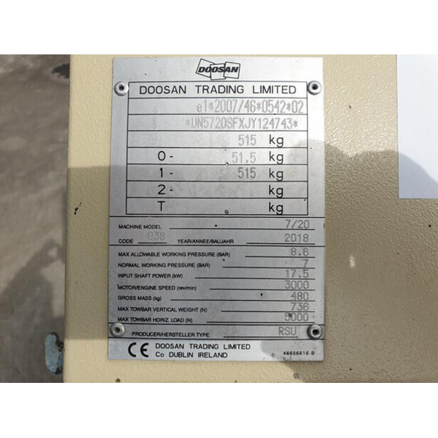 2018 Doosan 7/20-46018399