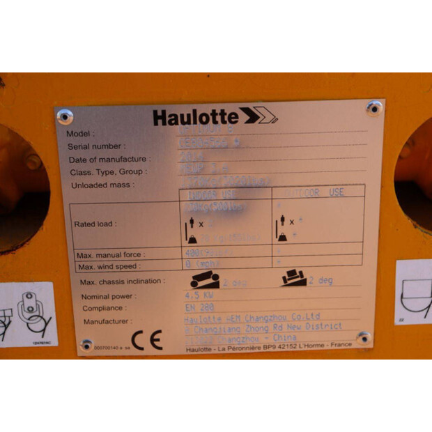 2014 Haulotte OPTIMUM 8-46018606