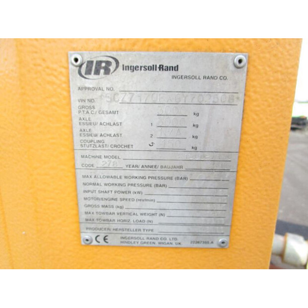 2006 INGERSOLL RAND 7/170-46019044