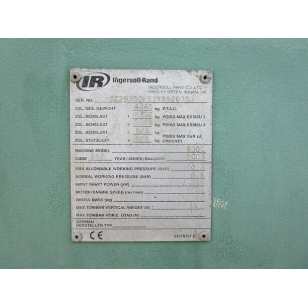 2003 INGERSOLL RAND 9/300-46019415