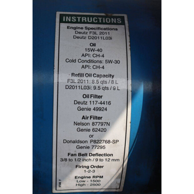 2008 Genie Z-60/34-46019679