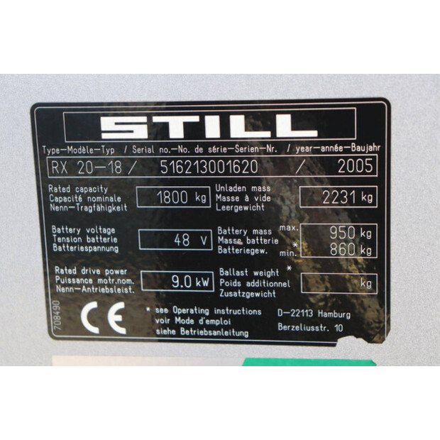 2005 Still RX20-18-46020858