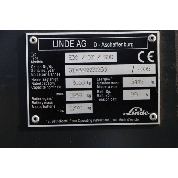 2005 Linde E30-46021569
