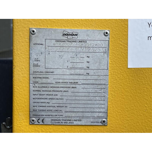 2012 Doosan 7/20-46021625