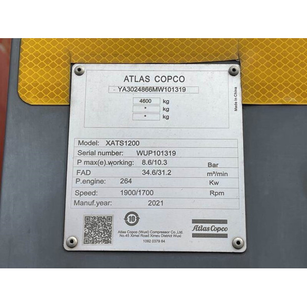 2021 Atlas-Copco XATS 1200 CUD-46025129