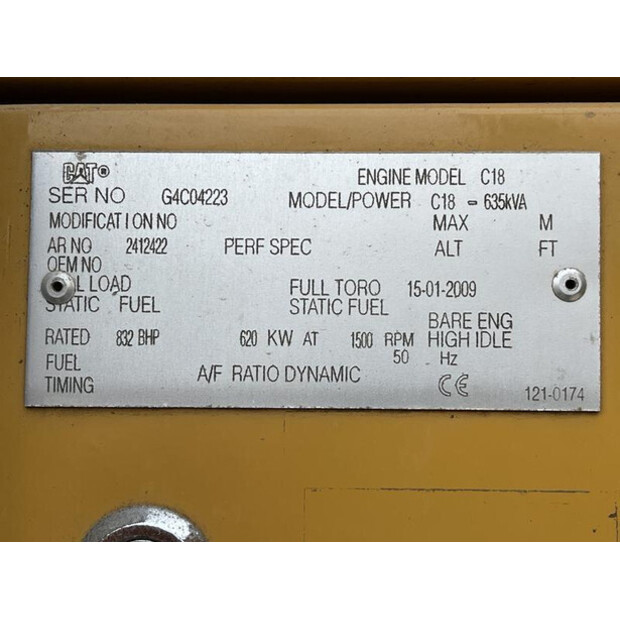 2009 Caterpillar C18 - 700 KVA-46025307