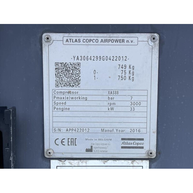 2016 Atlas-Copco XAS88-46026046