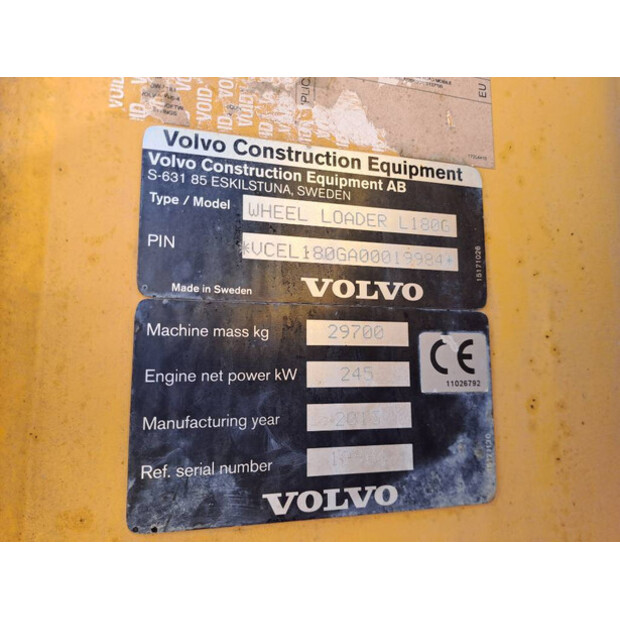 2013 Volvo L180G-46043002