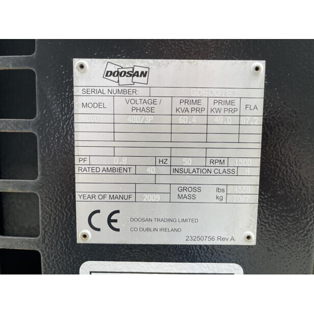 2009 INGERSOLL RAND G60-46044280