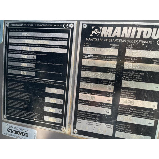 2013 Manitou MLT634-120-46046122