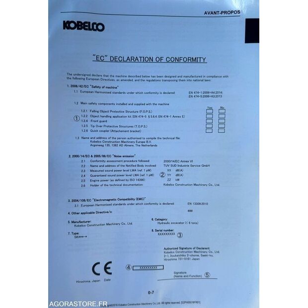 2016 كوبيلكو SK45SRX-6-46064765