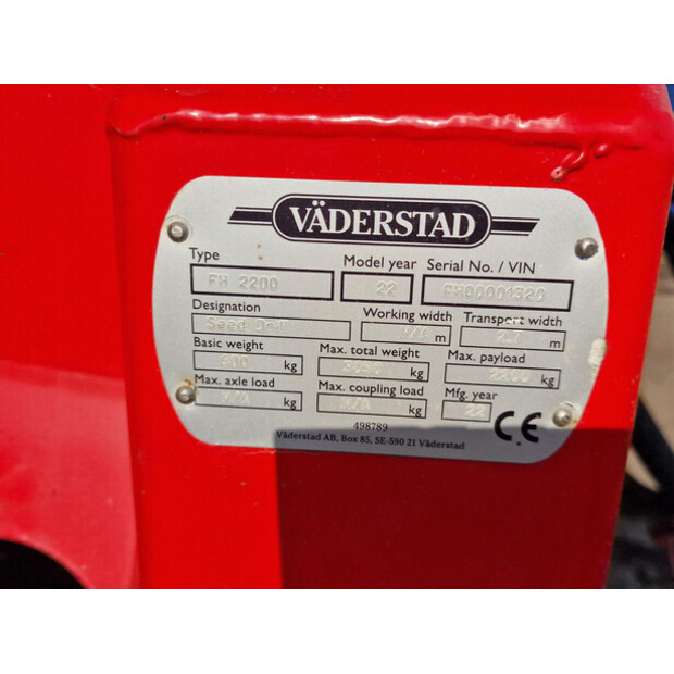 2022 Vaderstad TPV 12-46067888