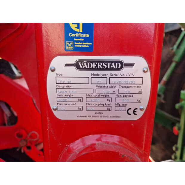 2022 Vaderstad TPV 12-46067890