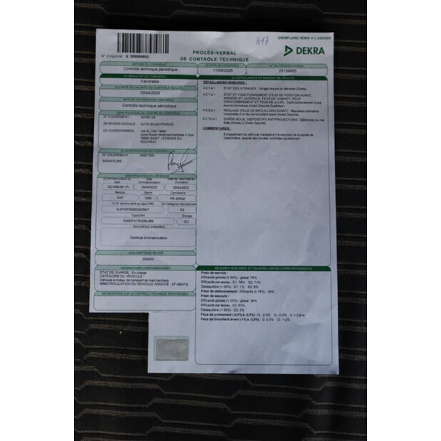 2022 DAF XF 480-46087426