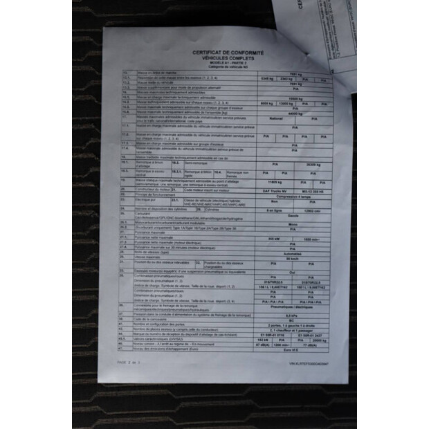 2022 DAF XF 480-46087430