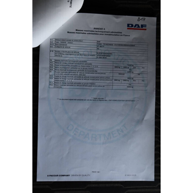 2022 DAF XF 480-46087432