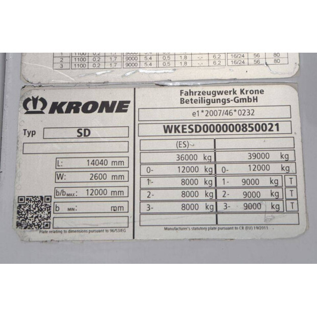 2018 Krone SD-46087820