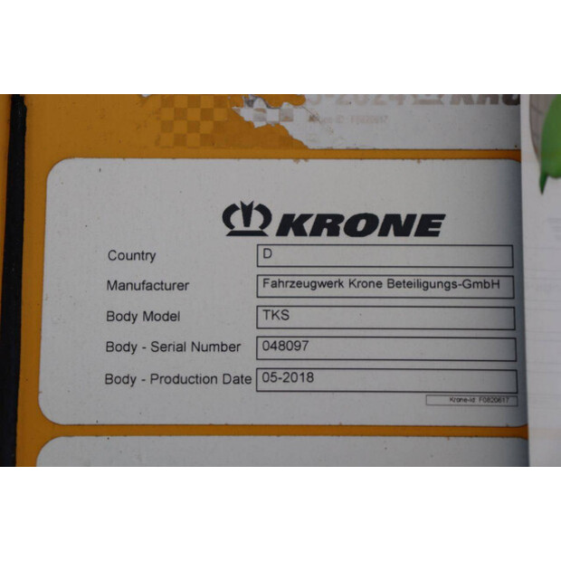 2018 Krone SD-46091072