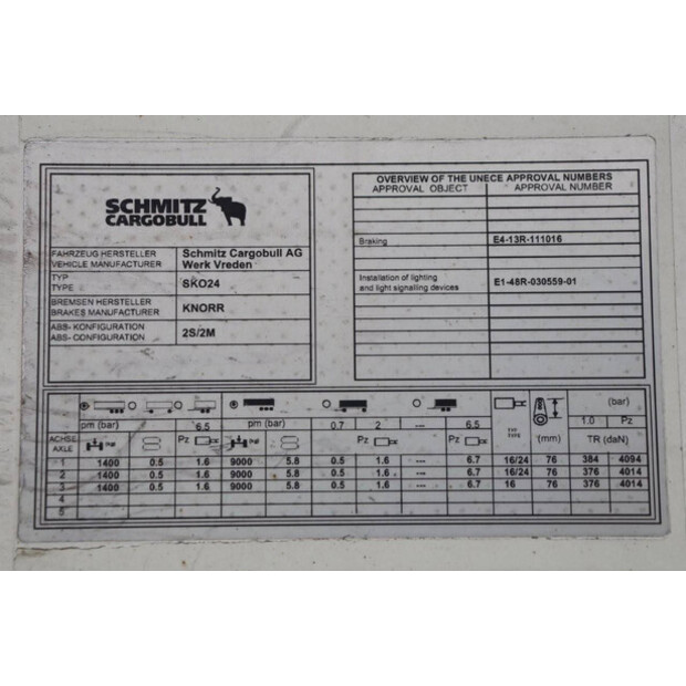 2012 Schmitz Cargobull SKO24-46091177