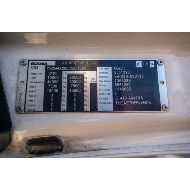 2019 Scania G410-46128023