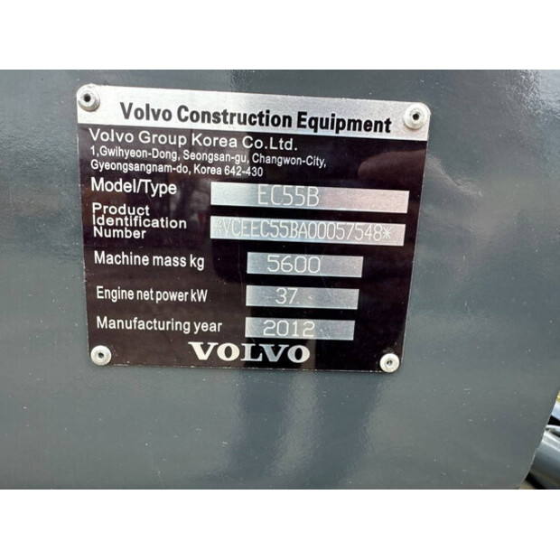 2012 Volvo EC55B-46129812