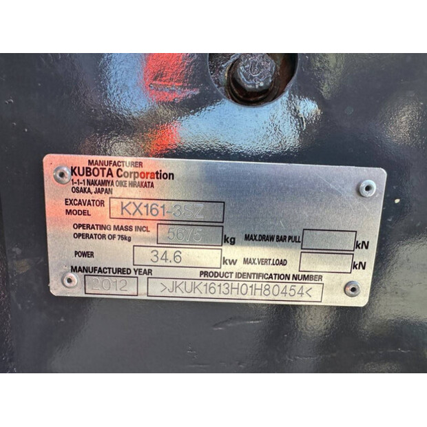 2012 كوبوتا KX161-3-46129855