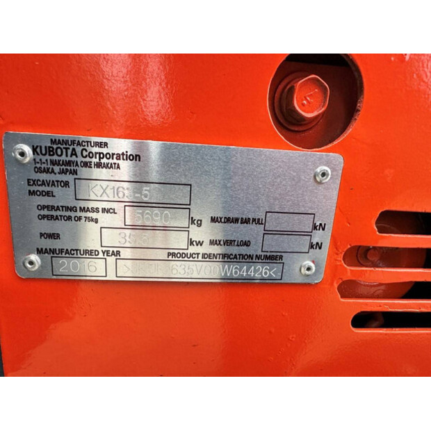 2016 KUBOTA KX163-5-46129939
