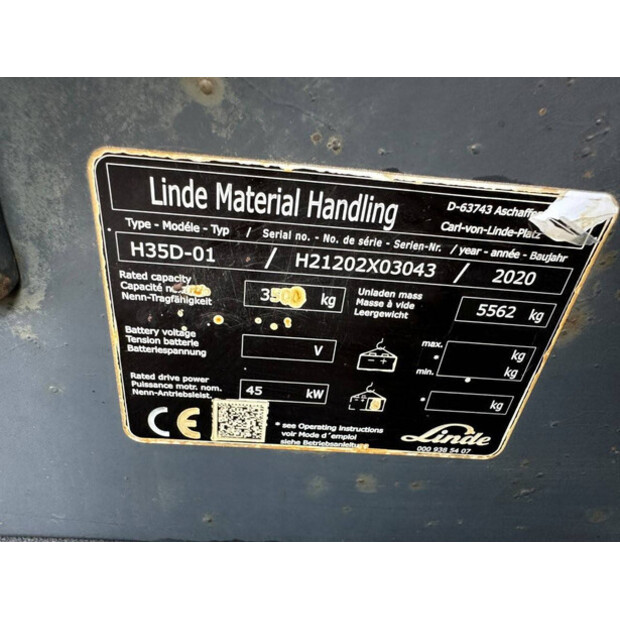 2020 Linde H35D-01-46130995
