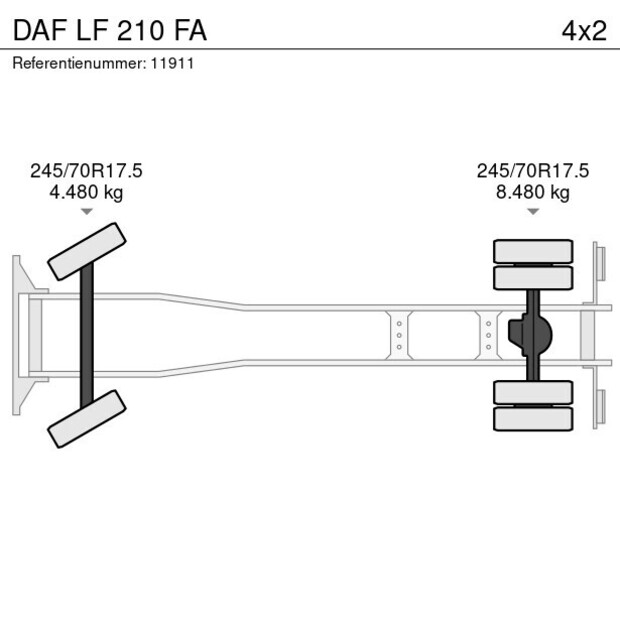 2016 DAF LF 210 FA-46151012