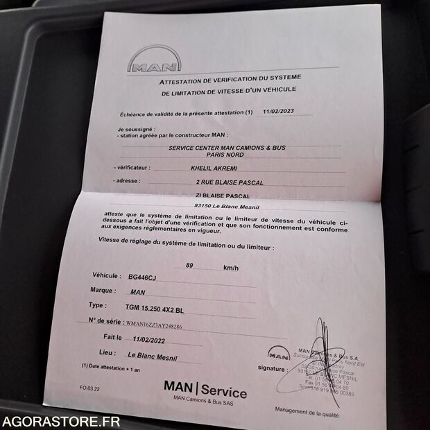 2011 MAN 15.250-46164808