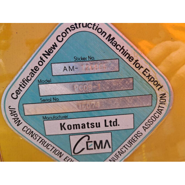 2020 Komatsu PC09-1-46167201