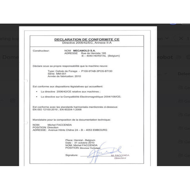 2011 Stäubli P 100 9TAB-3POS BTI30-46189868