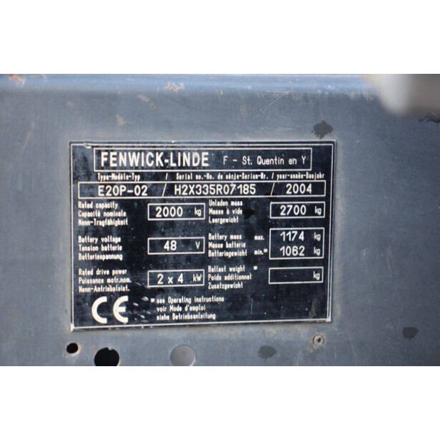 2004 Linde E20P-02-46210916