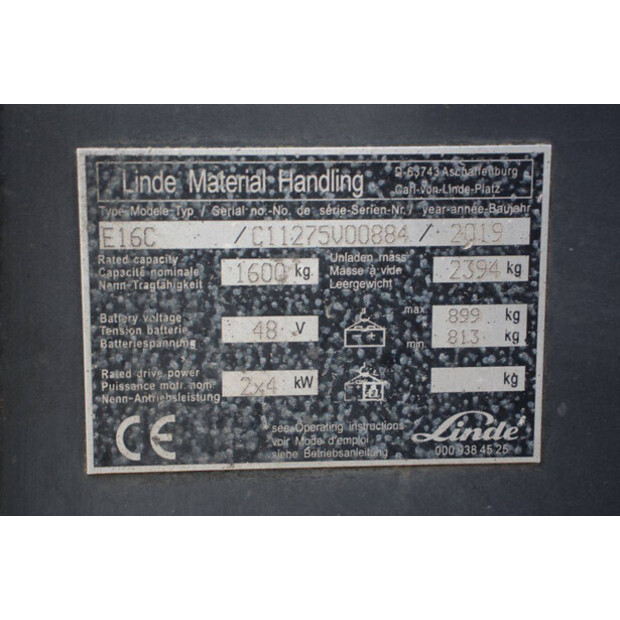 2019 Linde E16C-46211084