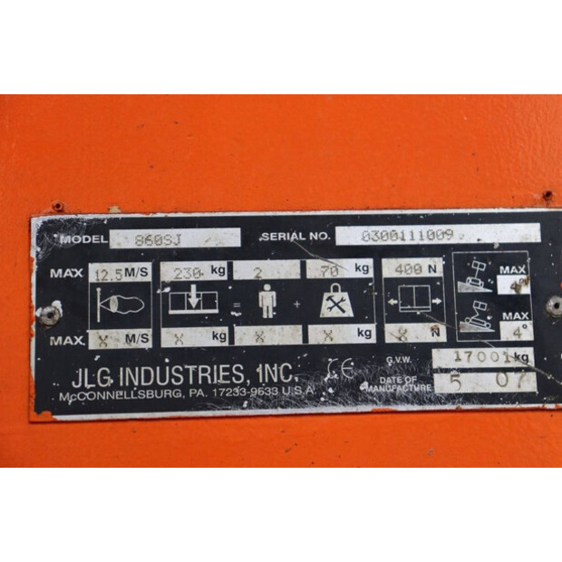 2007 JLG 860SJ-46212132