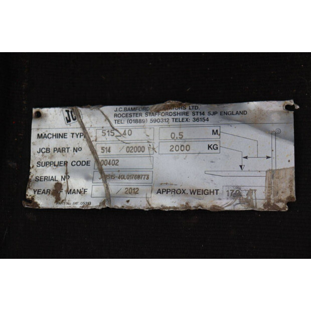 2012 JCB 515-40-46213007