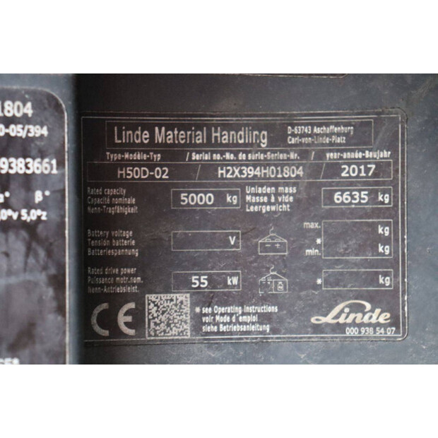 2017 Linde H50D-02-46213287