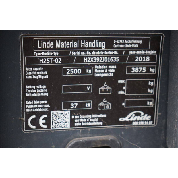 2018 Linde H25T-02-46213436