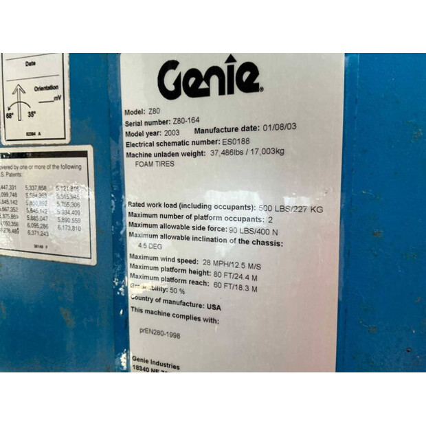 2003 Genie Z80-46213696