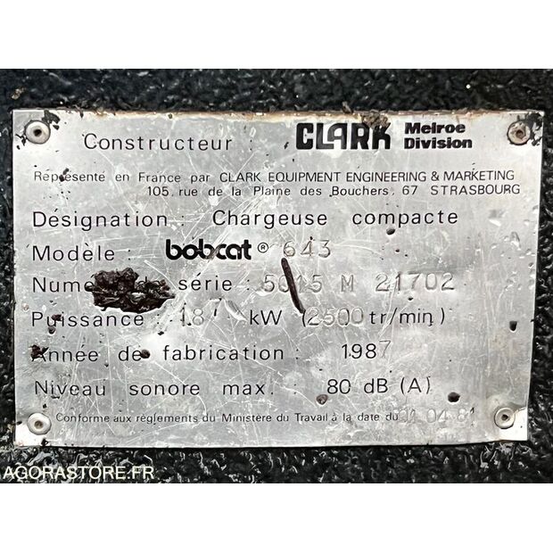 1987 BOBCAT 643-46227852