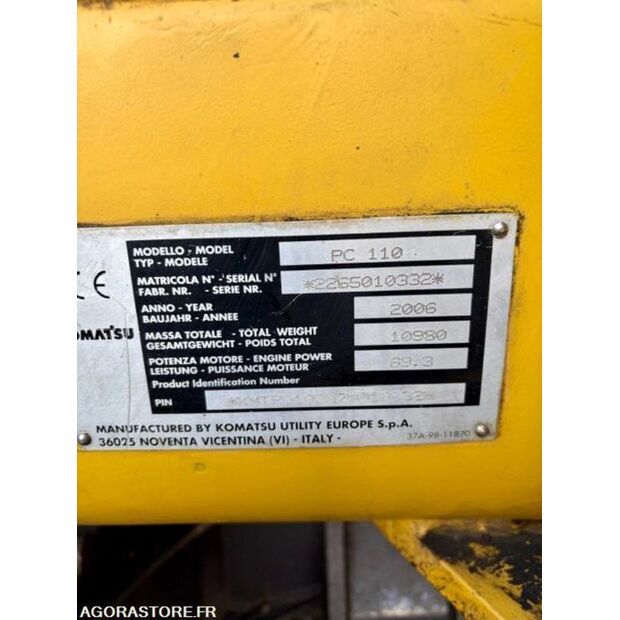 2006 كوماتسو PC110-46228252