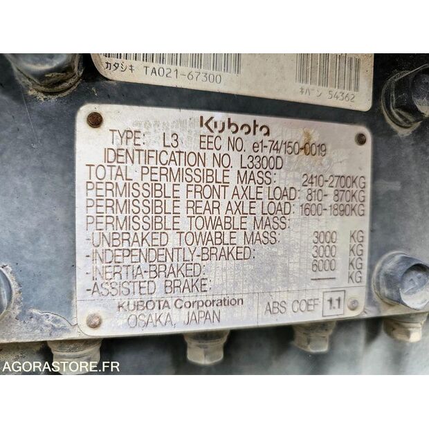 KUBOTA L3300-46244021