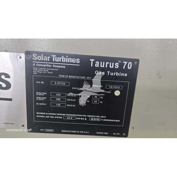 2017 SOLAR TURBINES TAURUS 70-46258449