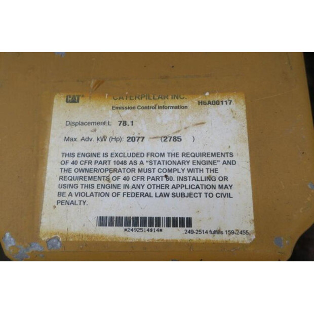 2013 Caterpillar G3516H-46263155