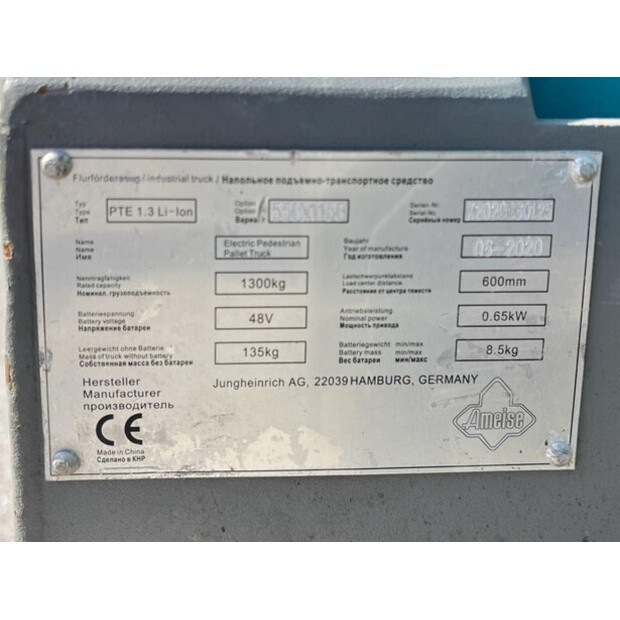 2020 Jungheinrich PTE 1,3 Li-ion-46263512
