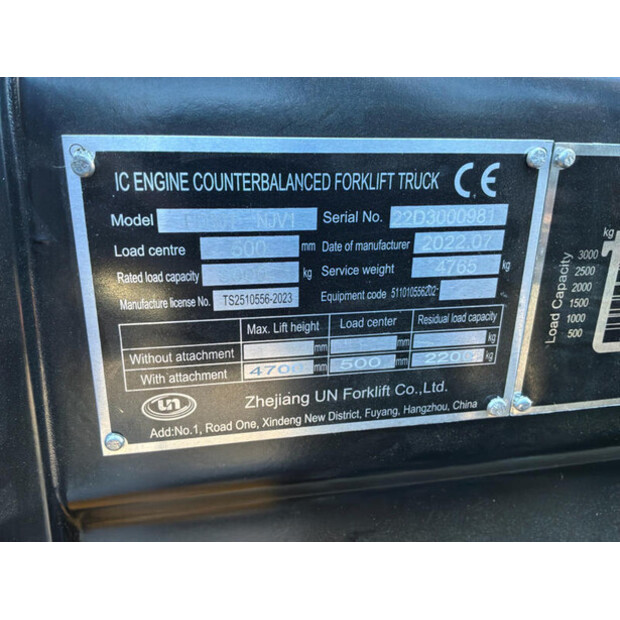 2022 Zhejiang FD30T-46264342