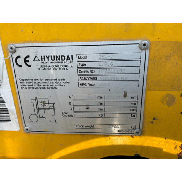 2010 Hyundai 25L-7-46264398